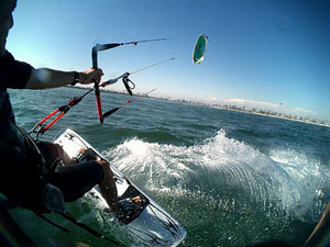 Kitesurfing - but this aint St. Louis!